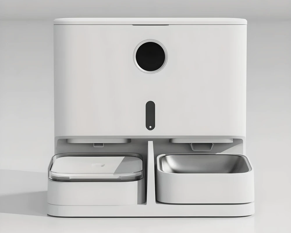 automatic pet feeder for two cats